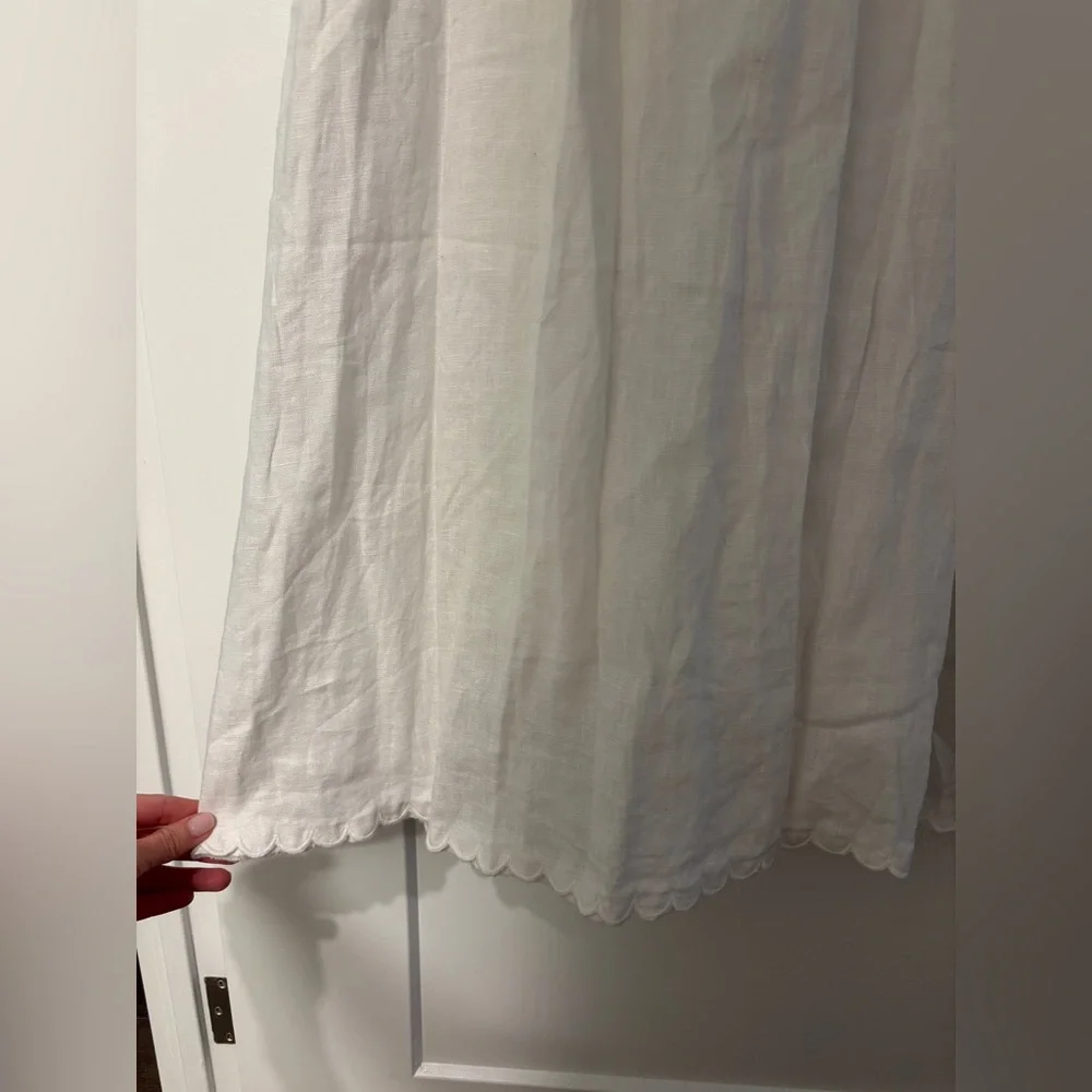 Posse linen dress with scallop trim - Picture 6 of 8
